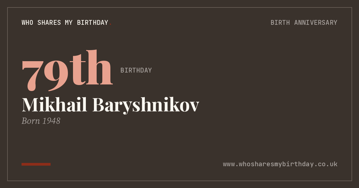 Mikhail Baryshnikov