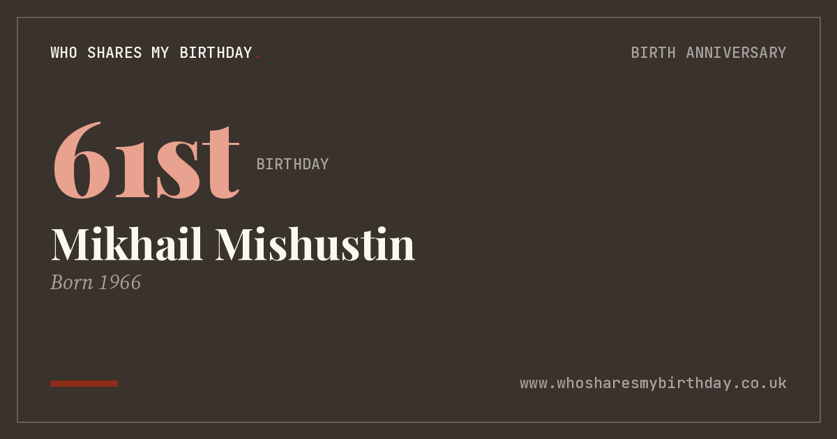 Mikhail Mishustin