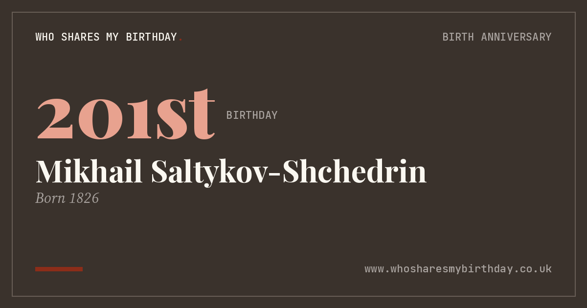 Mikhail Saltykov-Shchedrin