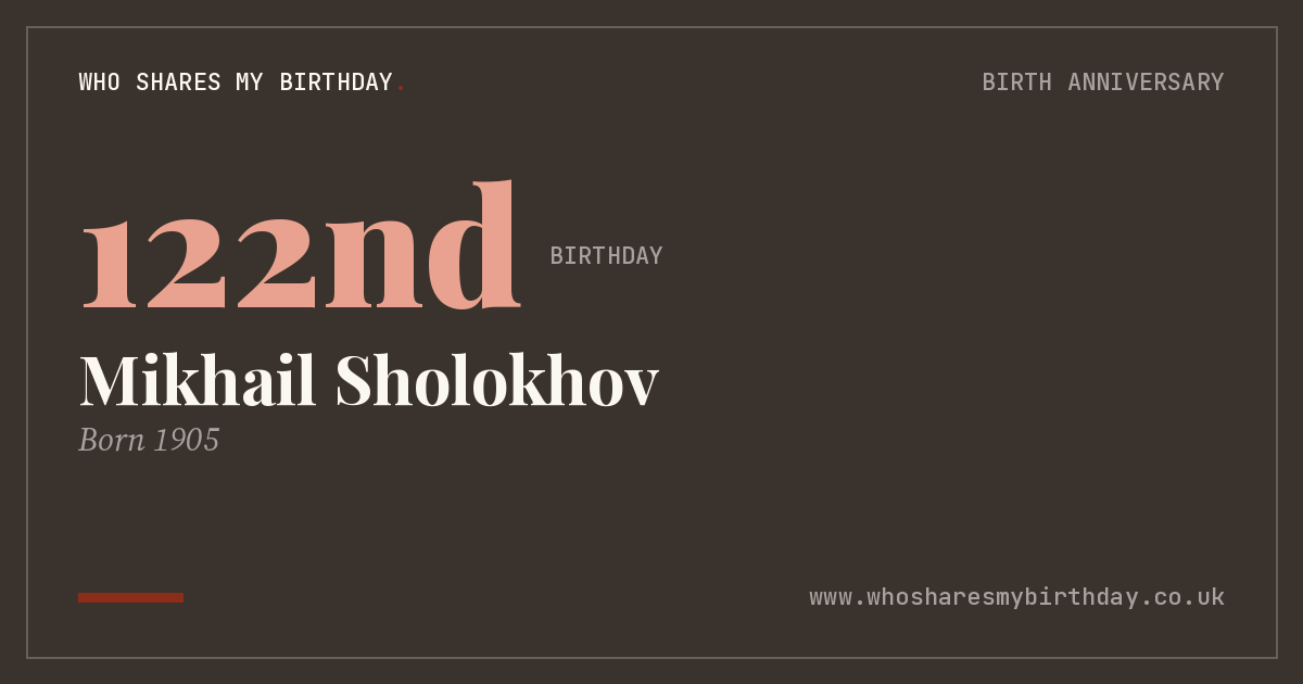 Mikhail Sholokhov