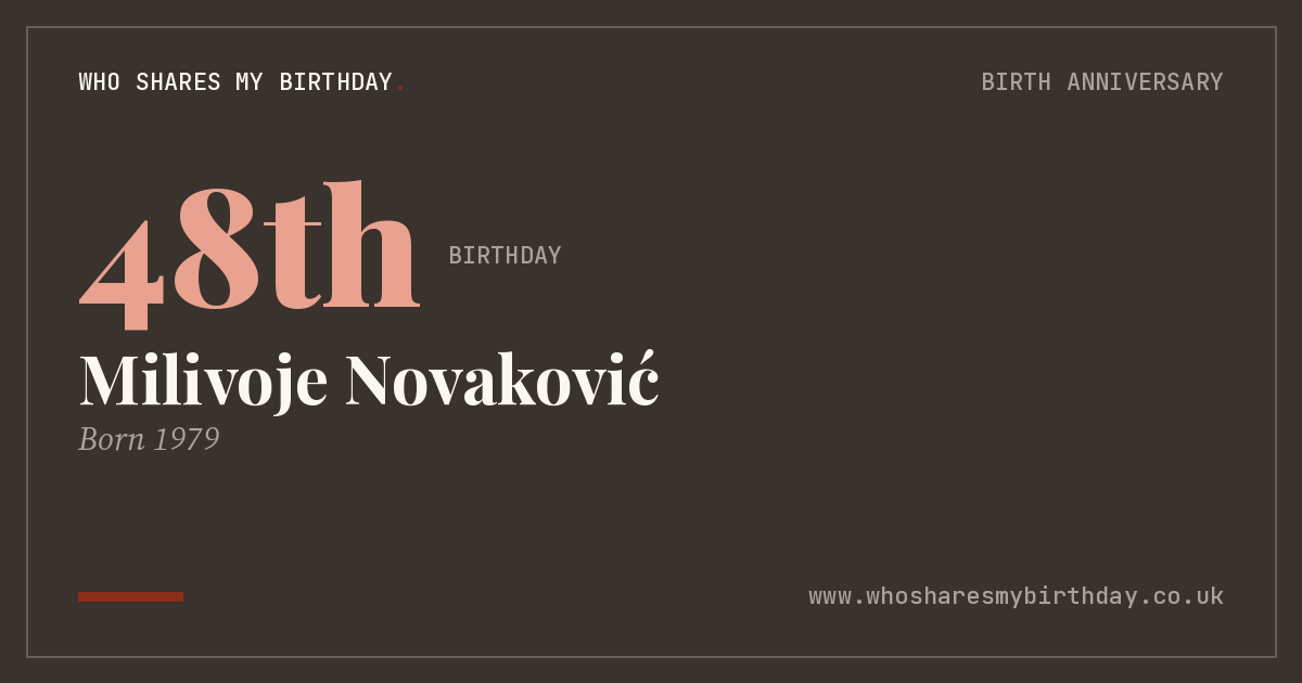 Milivoje Novaković