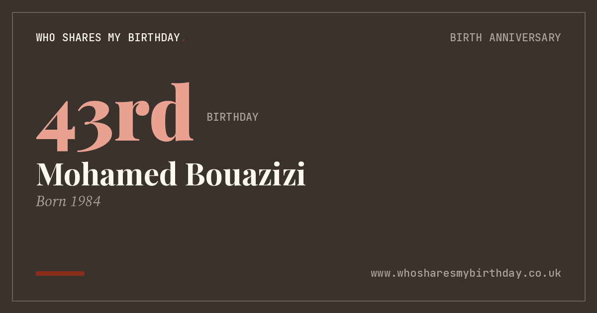 Mohamed Bouazizi