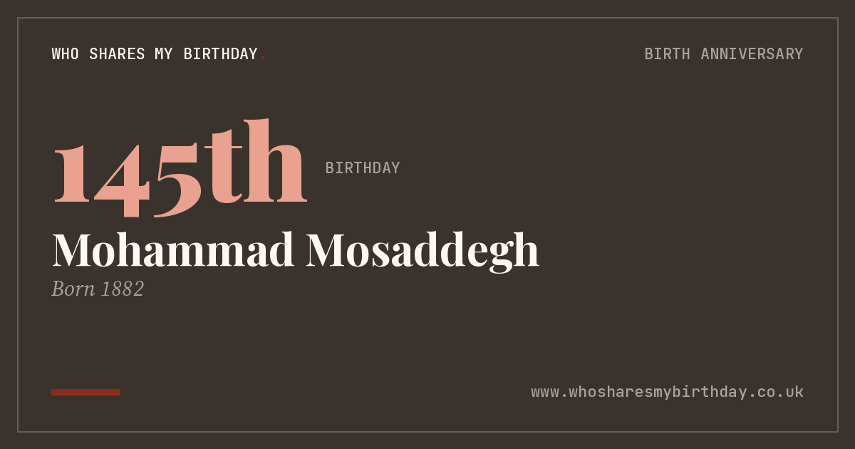 Mohammad Mosaddegh