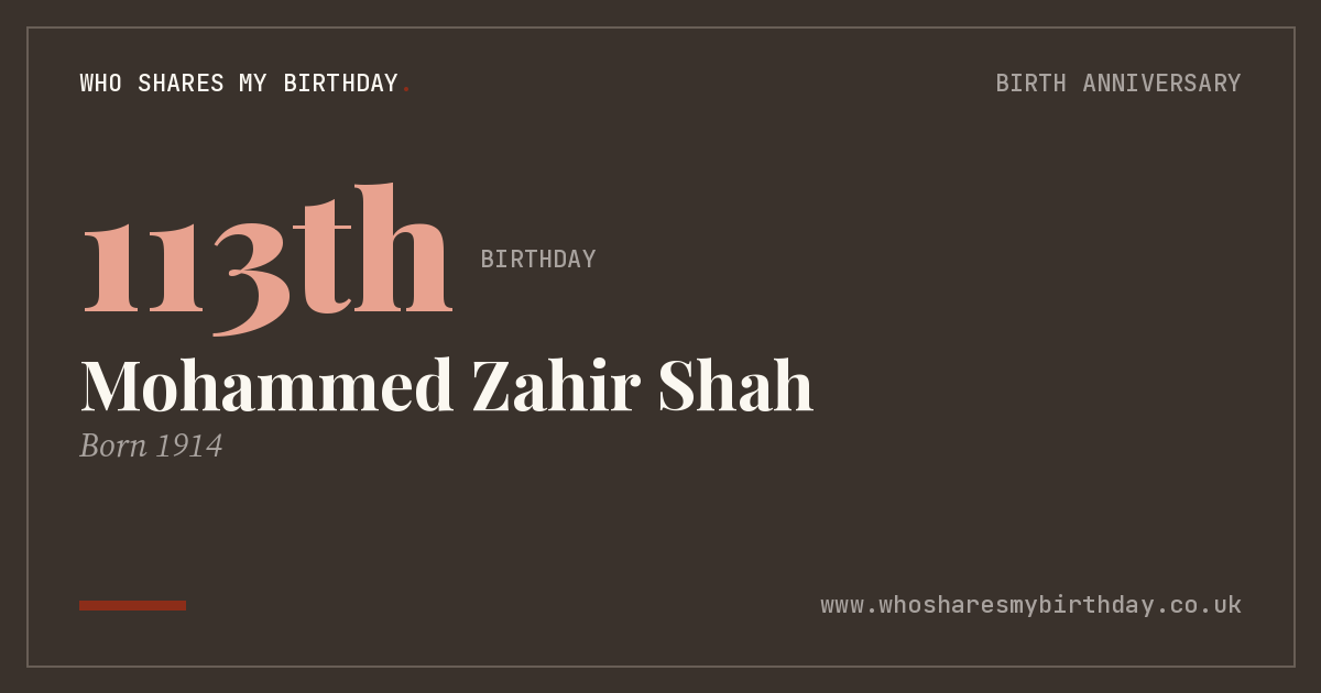 Mohammed Zahir Shah