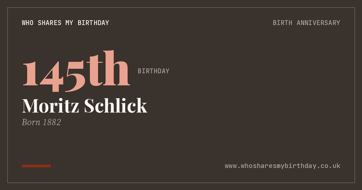 Moritz Schlick