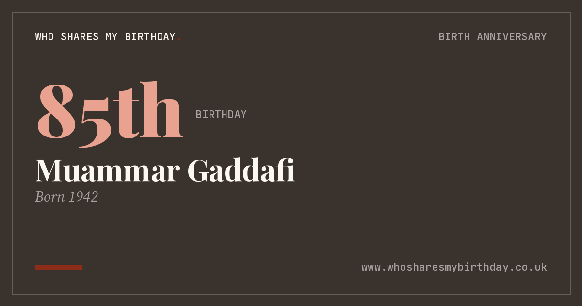 Muammar Gaddafi