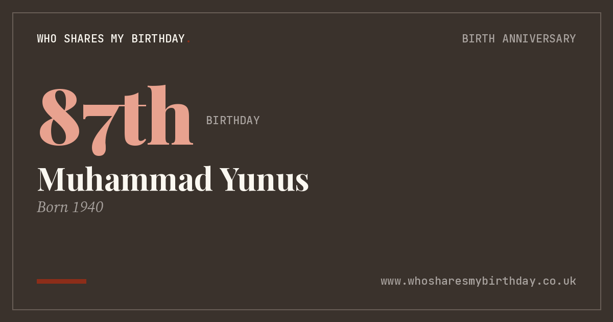 Muhammad Yunus