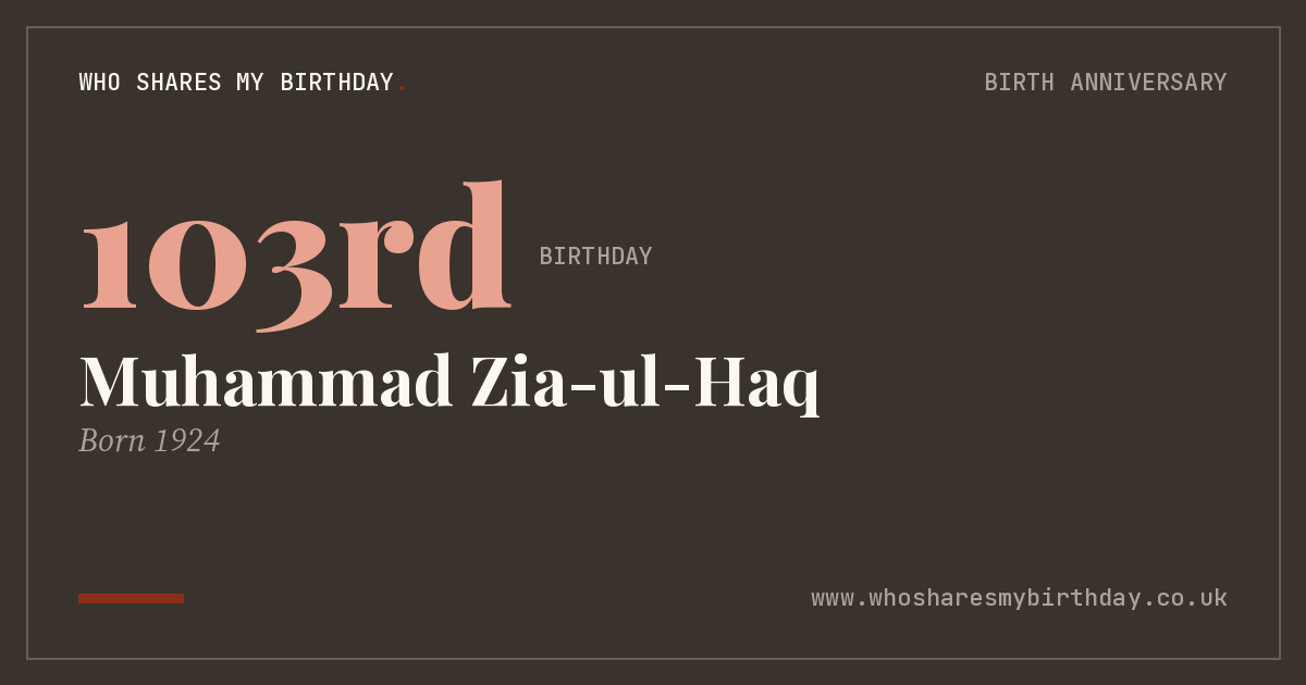 Muhammad Zia-ul-Haq