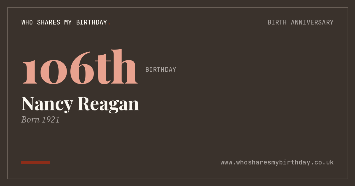 Nancy Reagan
