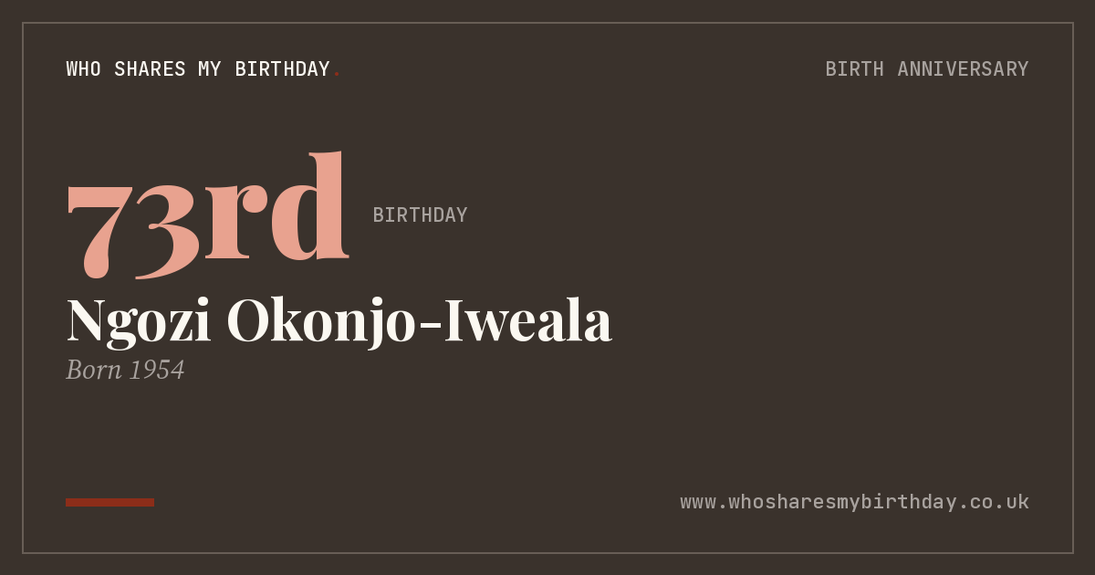 Ngozi Okonjo-Iweala