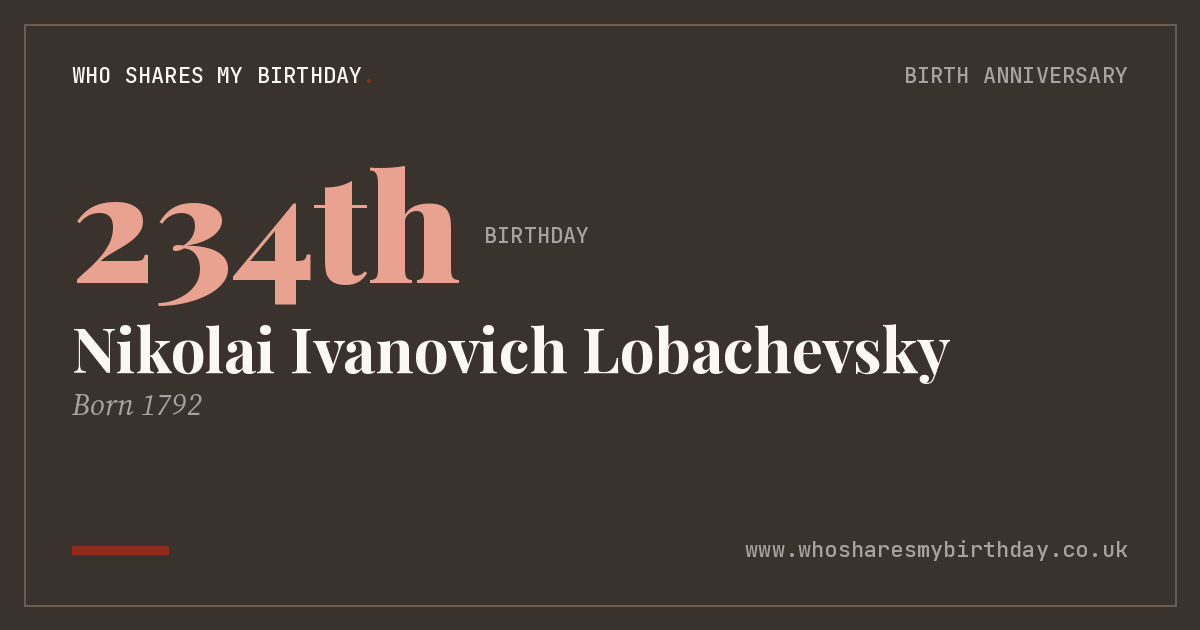 Nikolai Ivanovich Lobachevsky