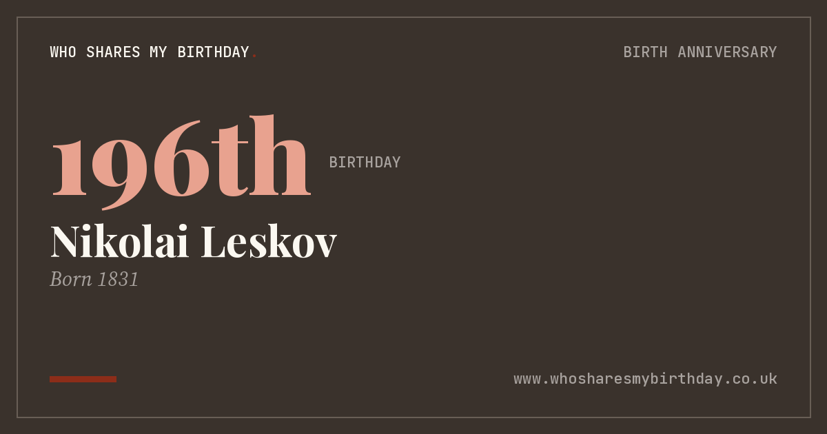 Nikolai Leskov