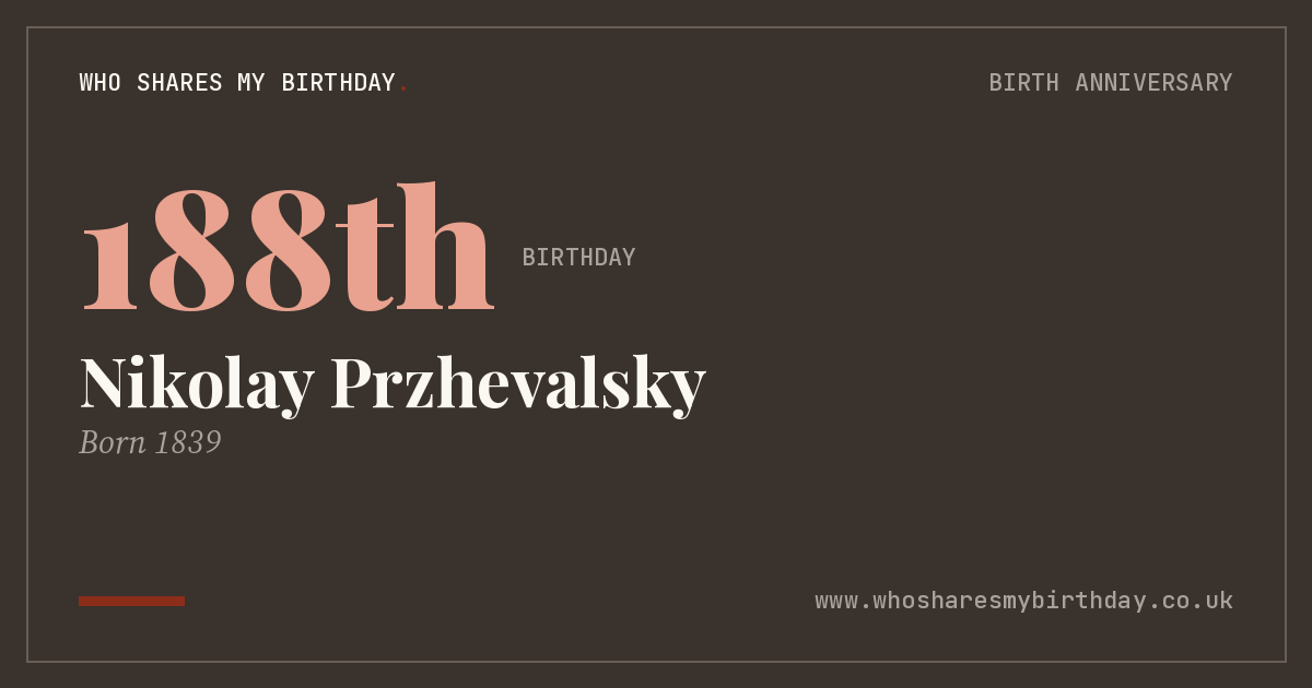 Nikolay Przhevalsky