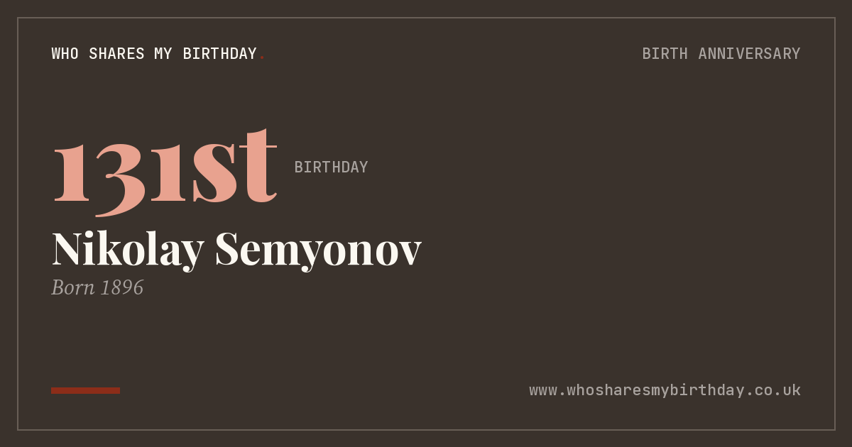 Nikolay Semyonov