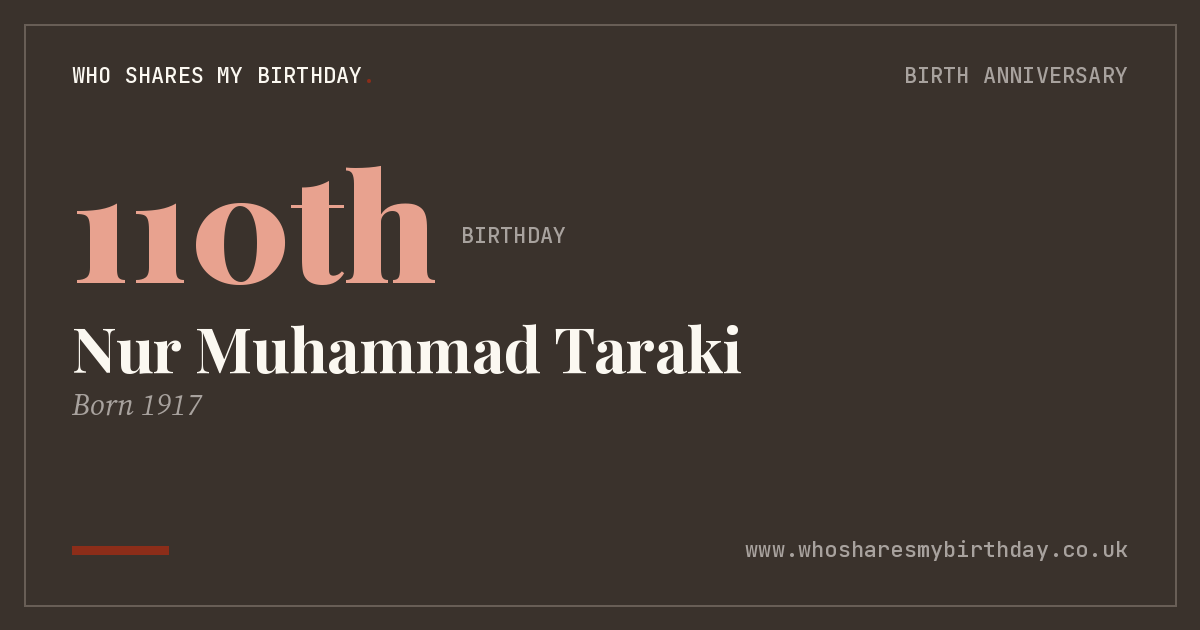 Nur Muhammad Taraki