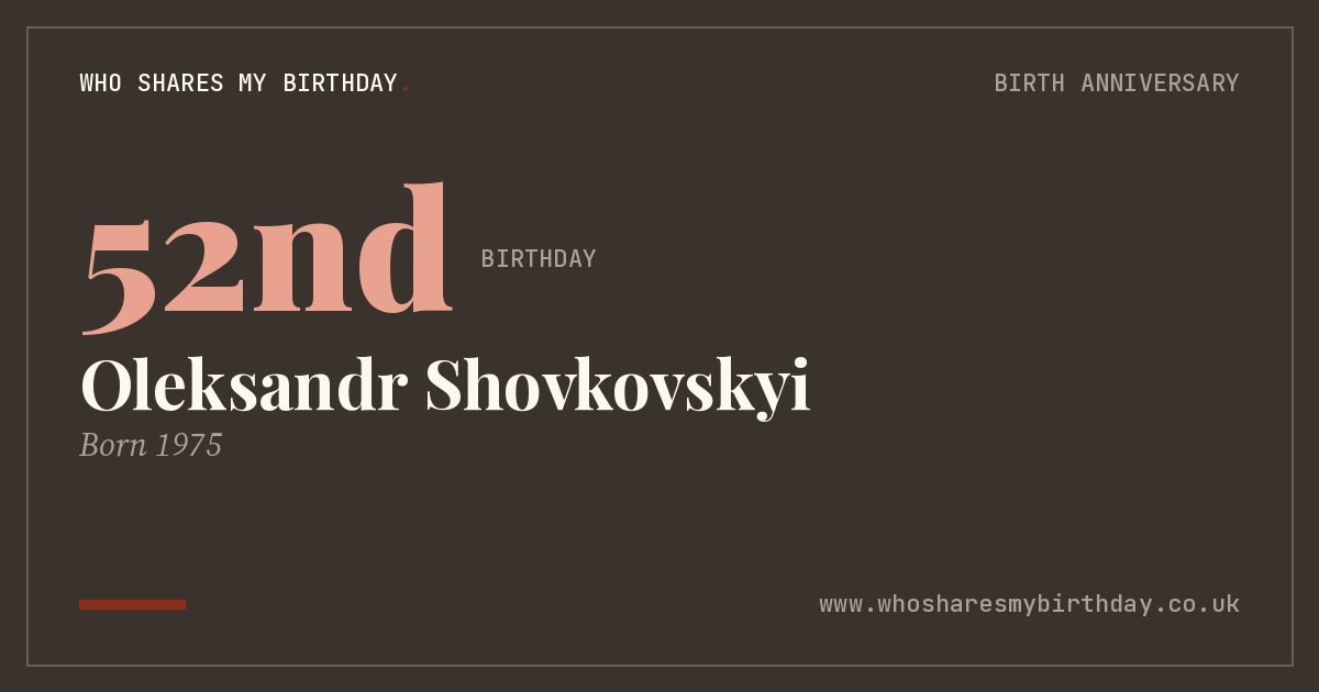 Oleksandr Shovkovskyi