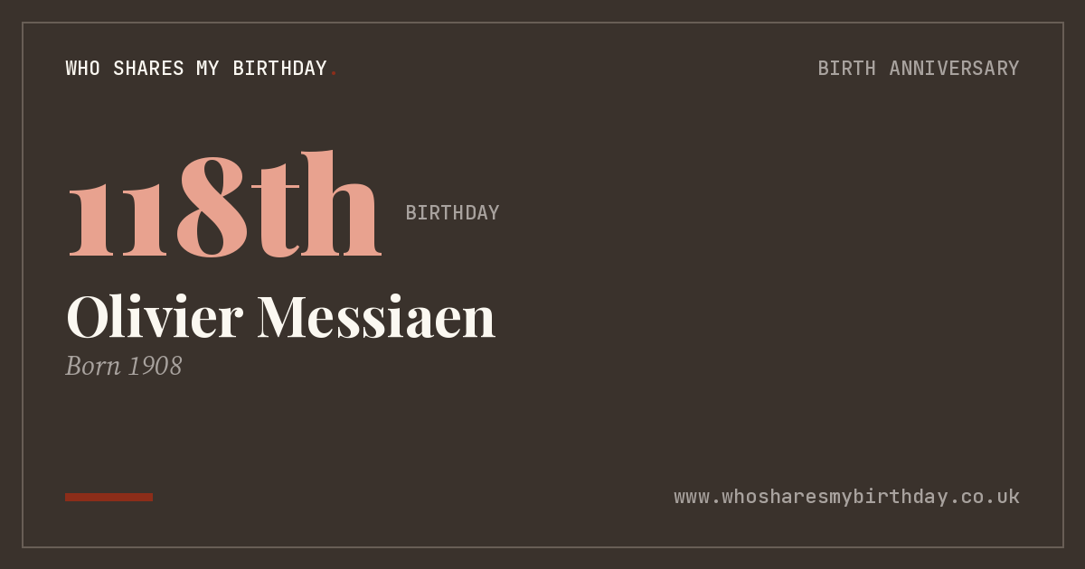 Olivier Messiaen