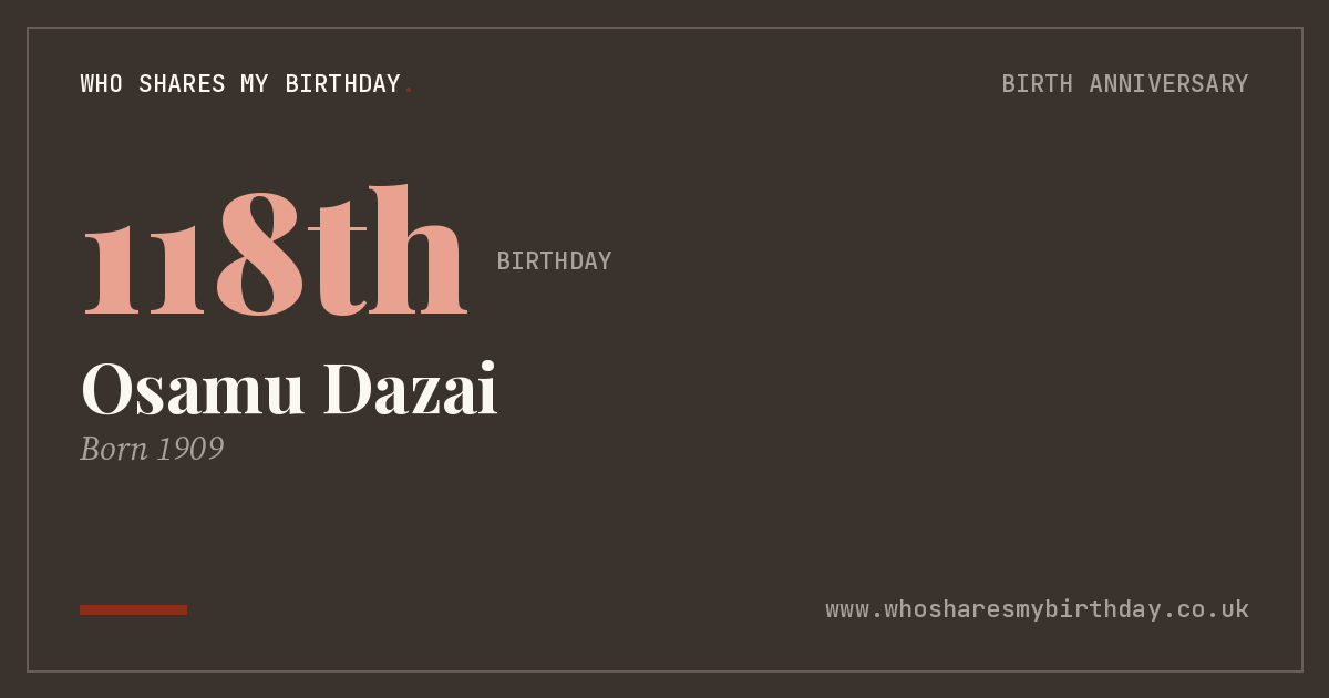 Osamu Dazai