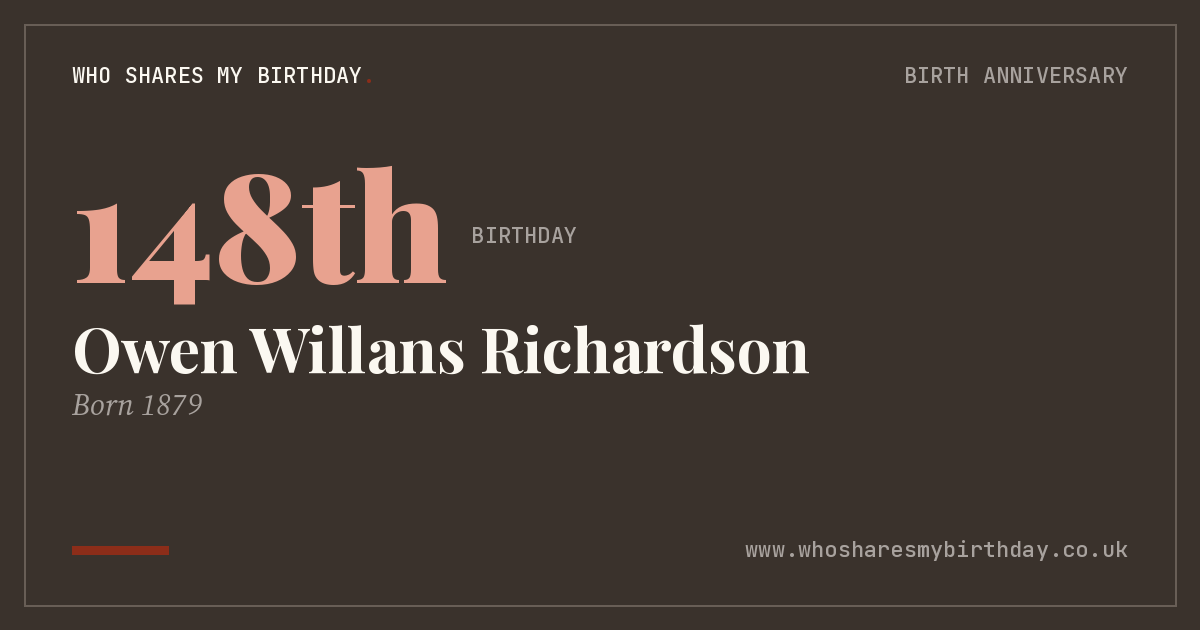Owen Willans Richardson