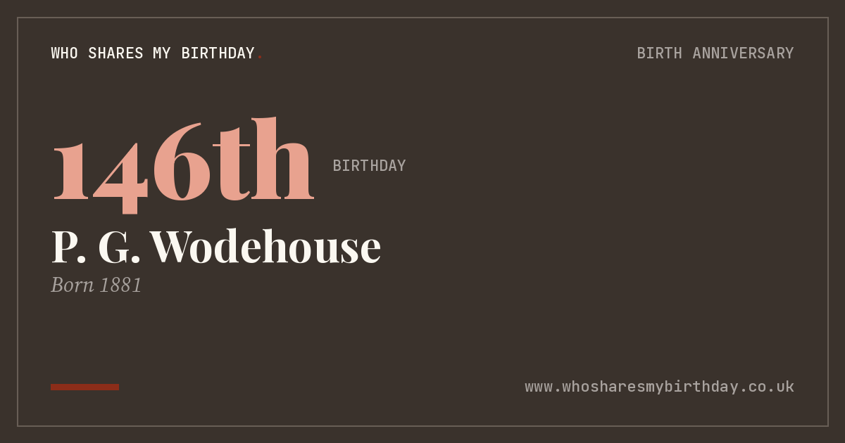 P. G. Wodehouse