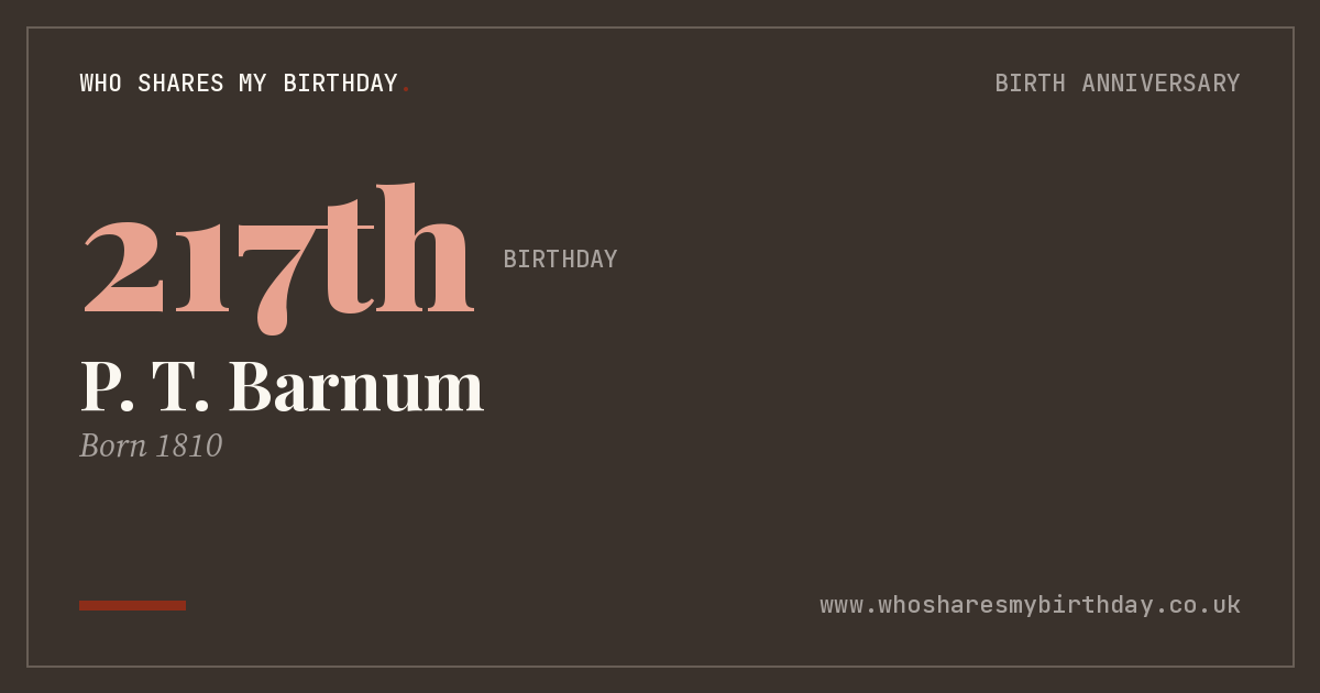 P. T. Barnum