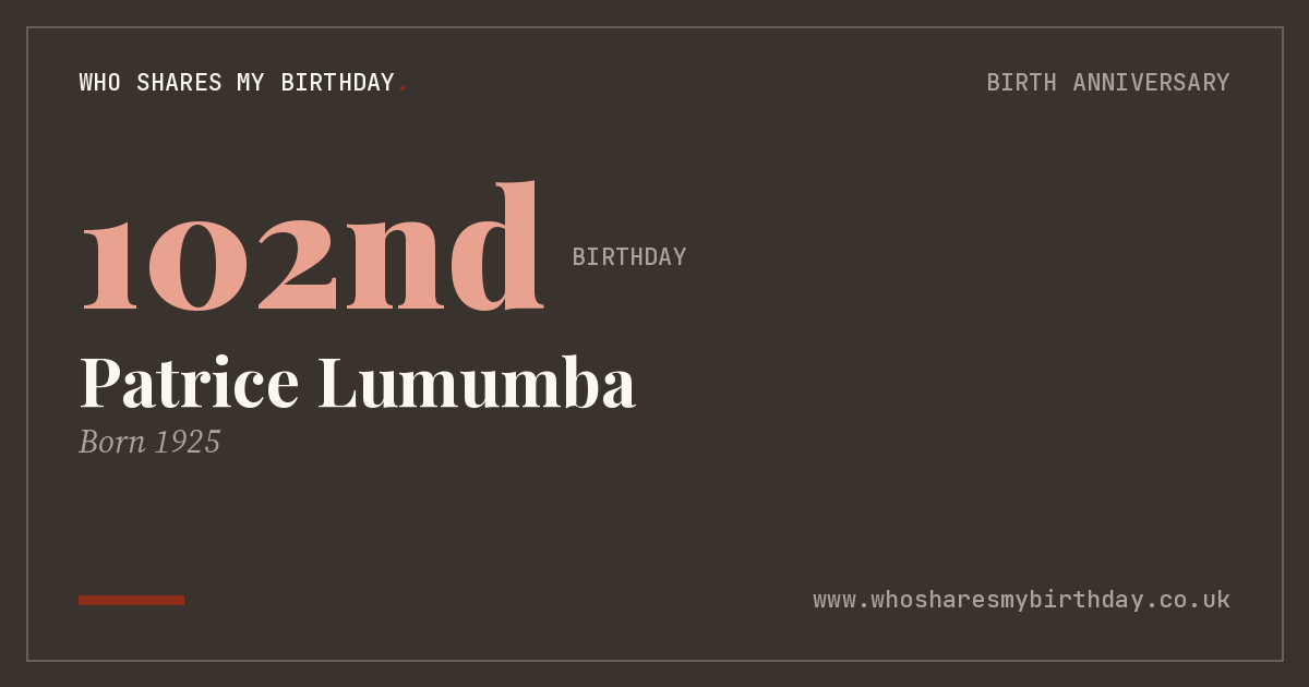 Patrice Lumumba