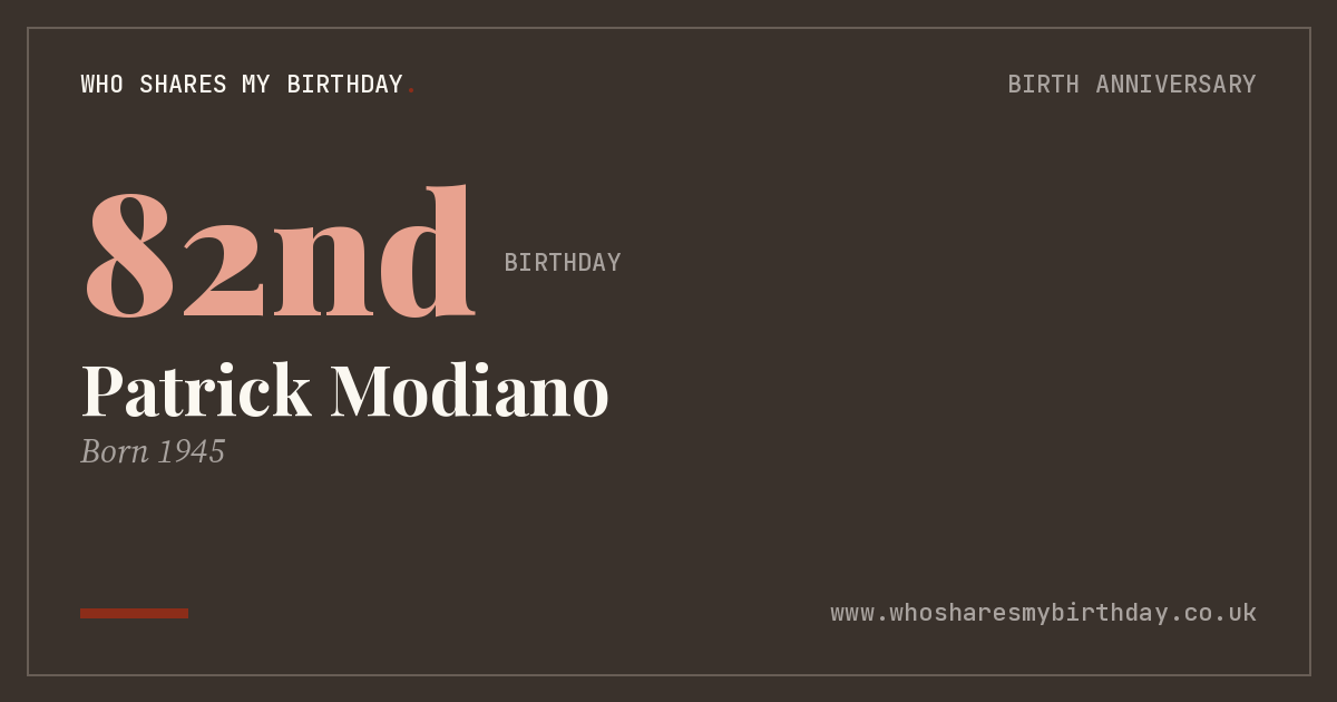 Patrick Modiano