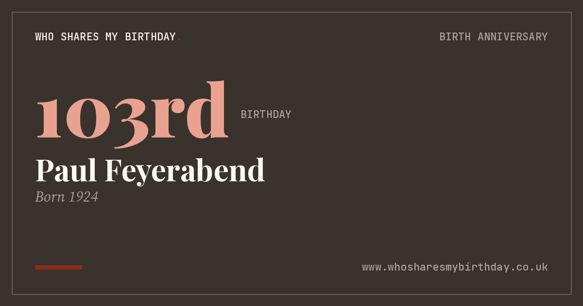 Paul Feyerabend