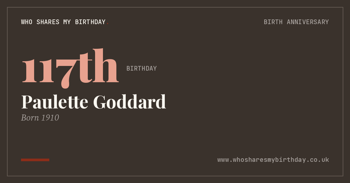 Paulette Goddard