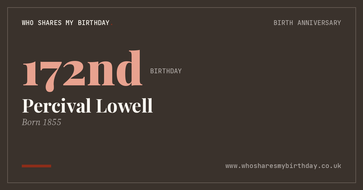 Percival Lowell