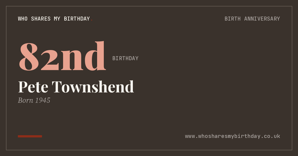 Pete Townshend