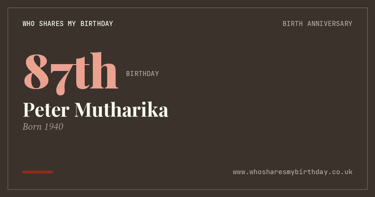 Peter Mutharika