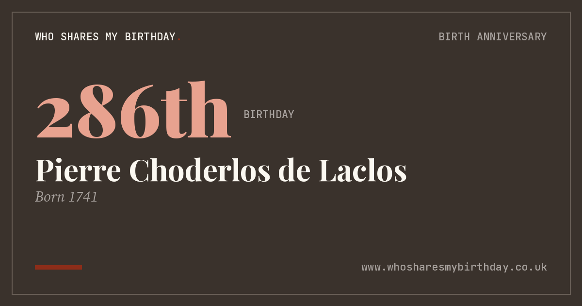 Pierre Choderlos de Laclos