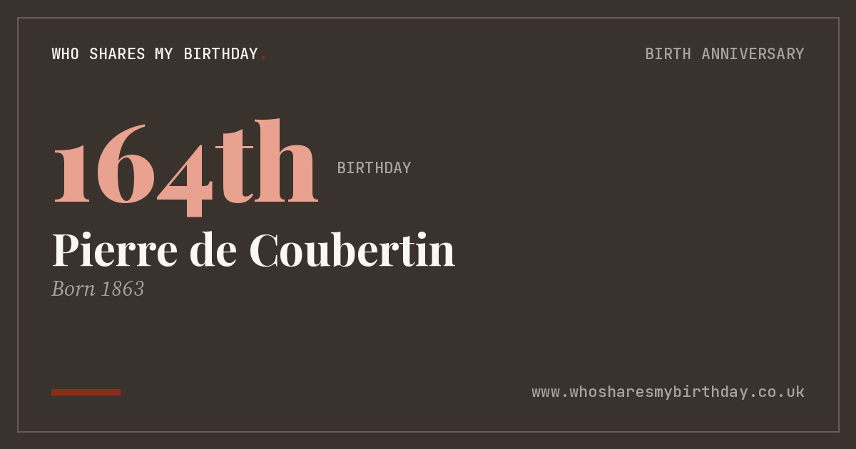 Pierre de Coubertin