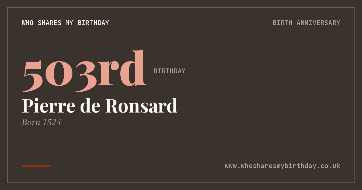 Pierre de Ronsard