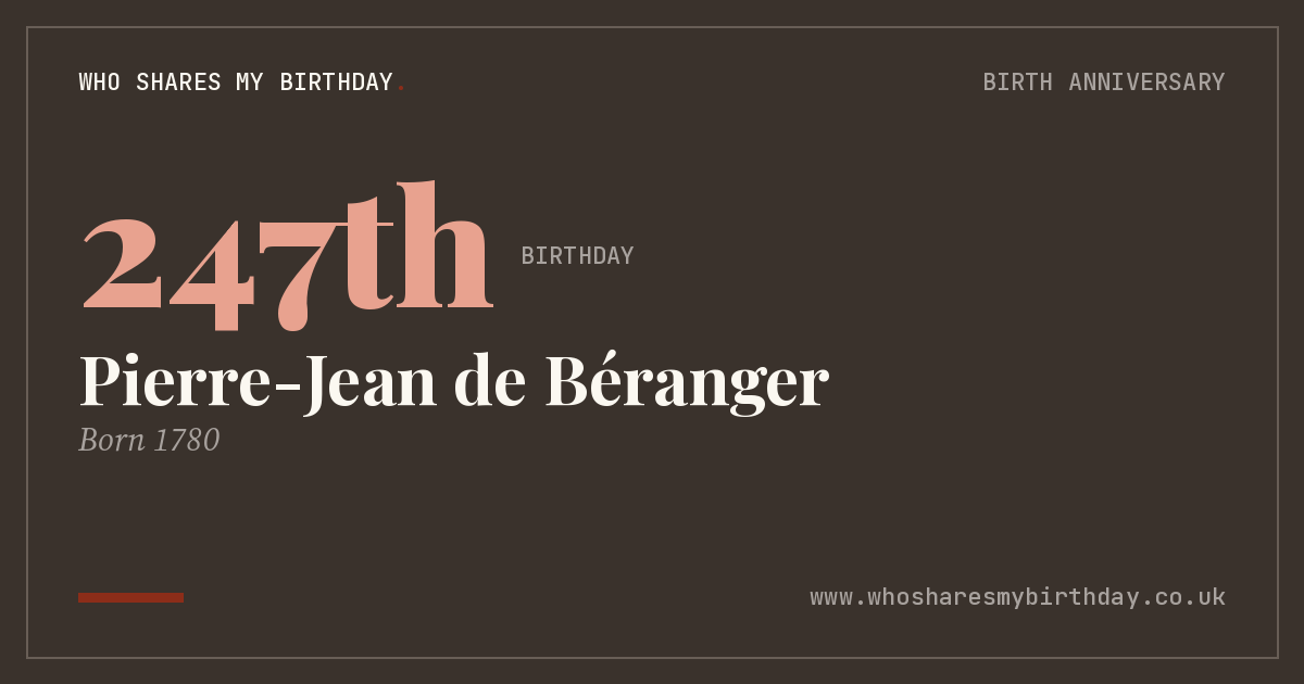 Pierre-Jean de Béranger