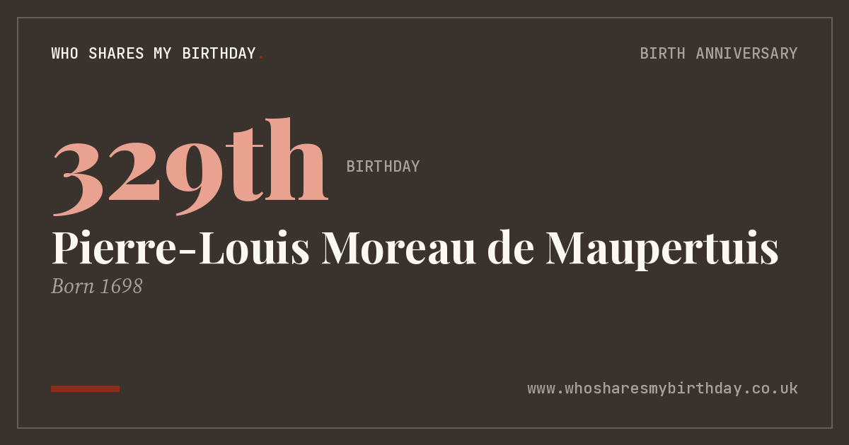 Pierre-Louis Moreau de Maupertuis