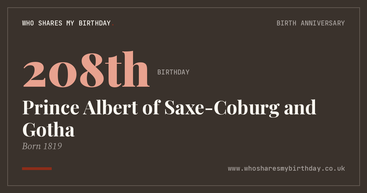 Prince Albert of Saxe-Coburg and Gotha