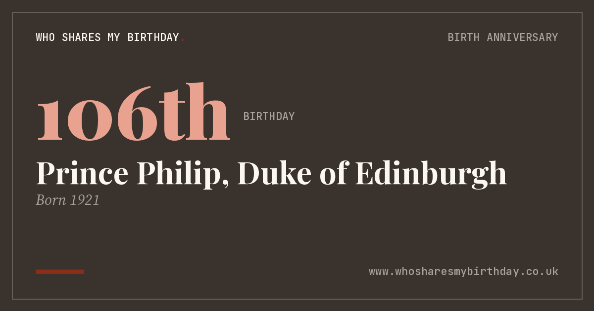 Prince Philip, Duke of Edinburgh