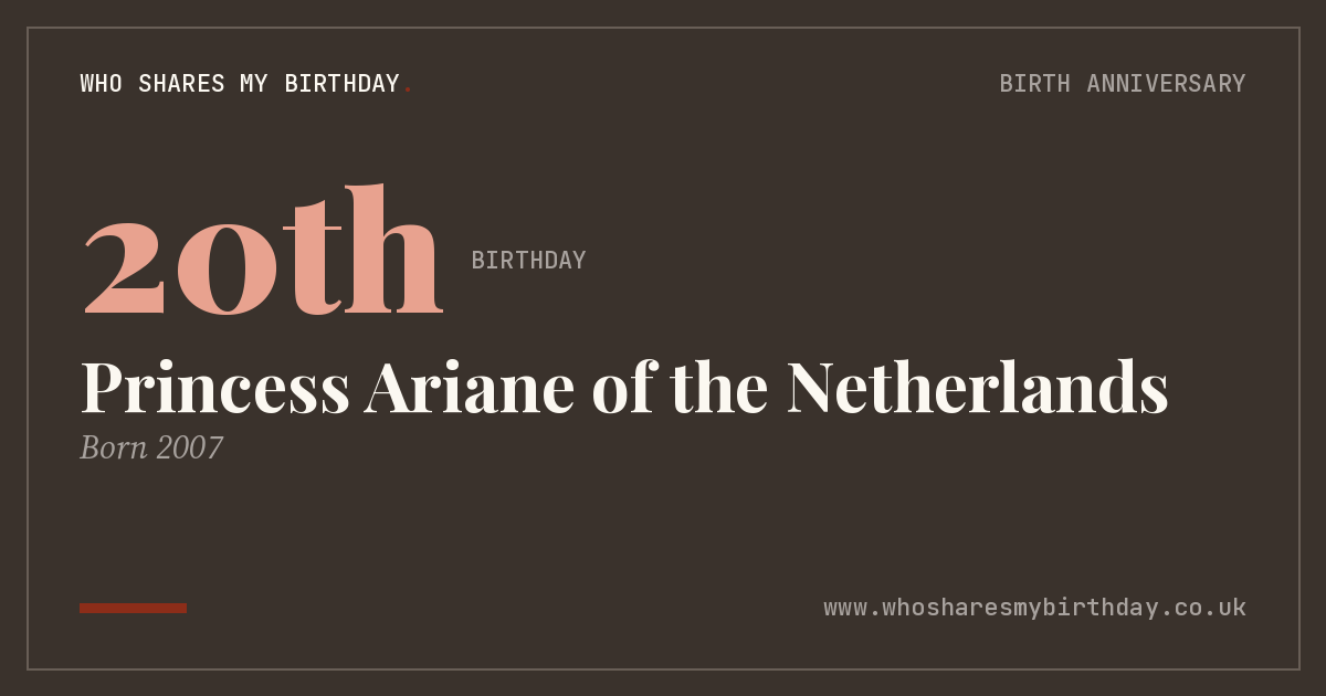 Princess Ariane of the Netherlands