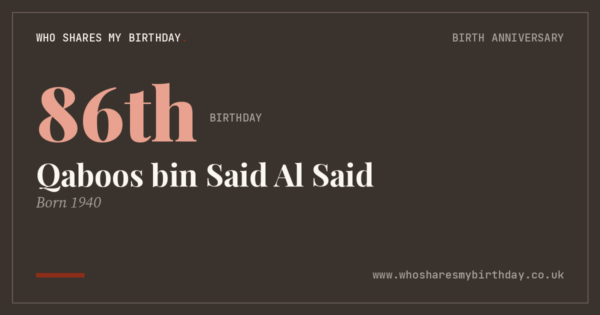 Qaboos bin Said Al Said