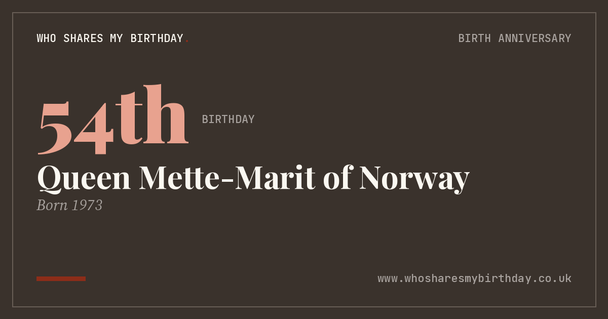 Queen Mette-Marit of Norway