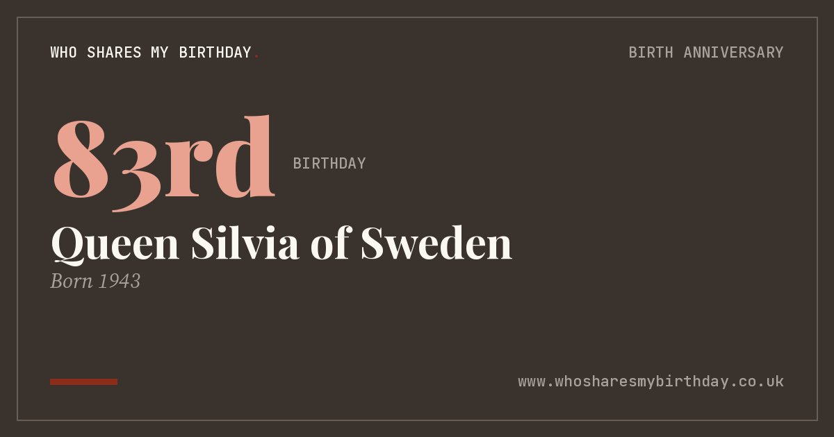Queen Silvia of Sweden
