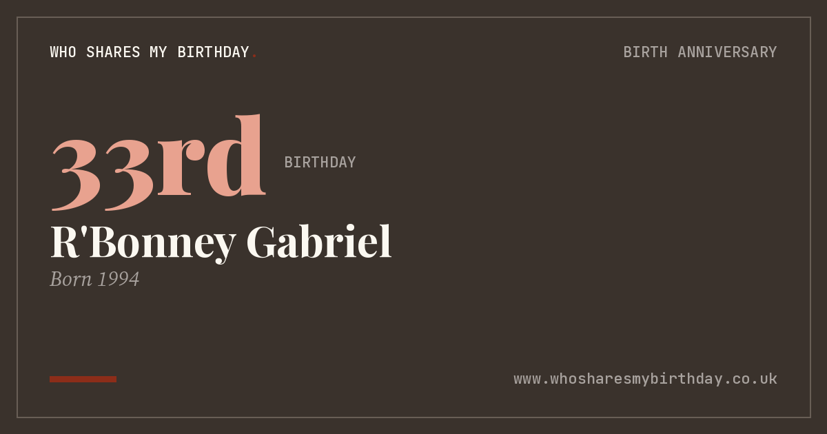 R'Bonney Gabriel