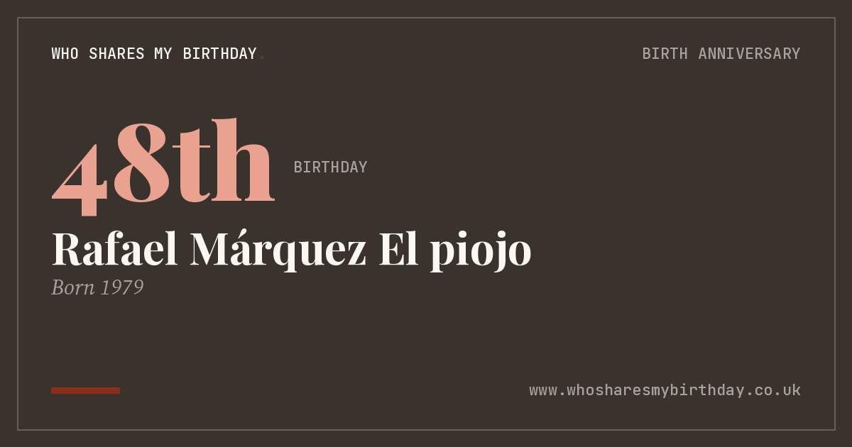Rafael Márquez El piojo