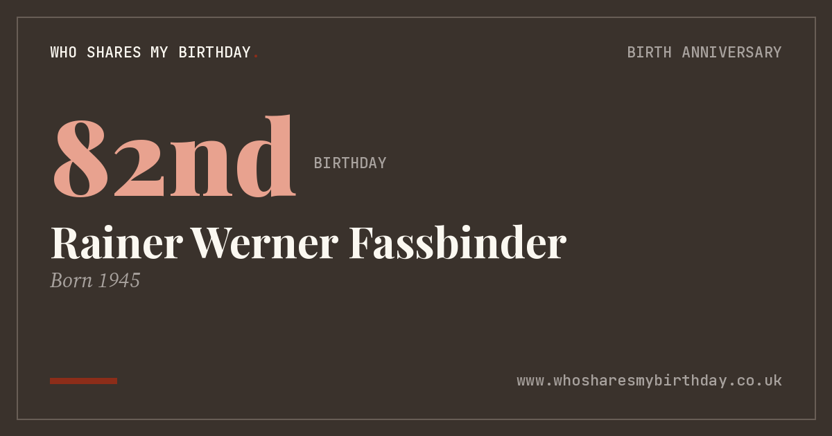 Rainer Werner Fassbinder