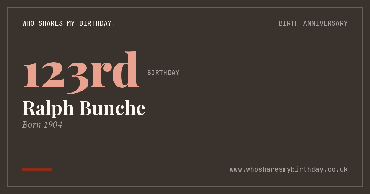 Ralph Bunche