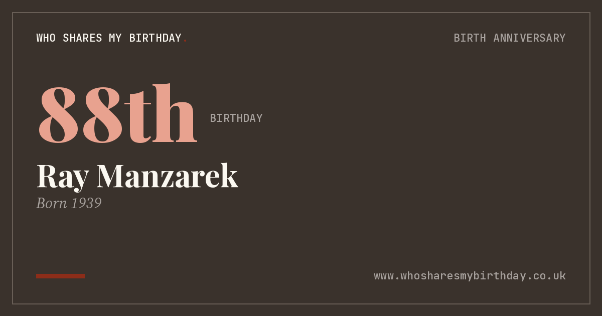 Ray Manzarek