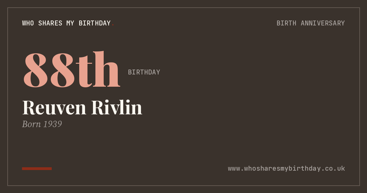 Reuven Rivlin