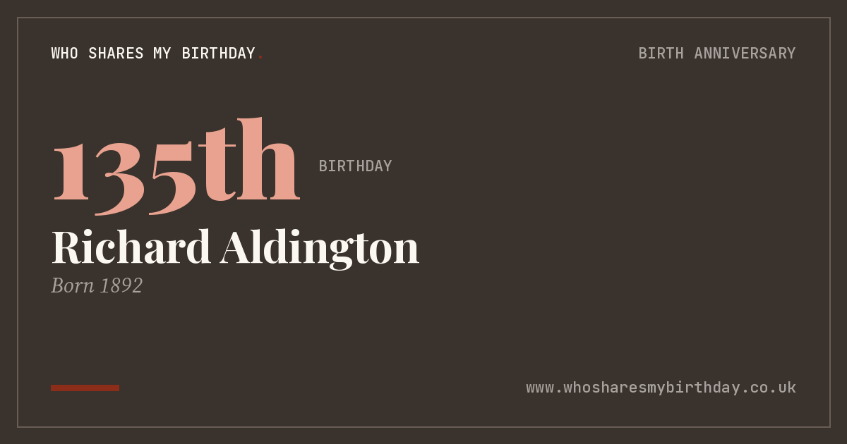 Richard Aldington
